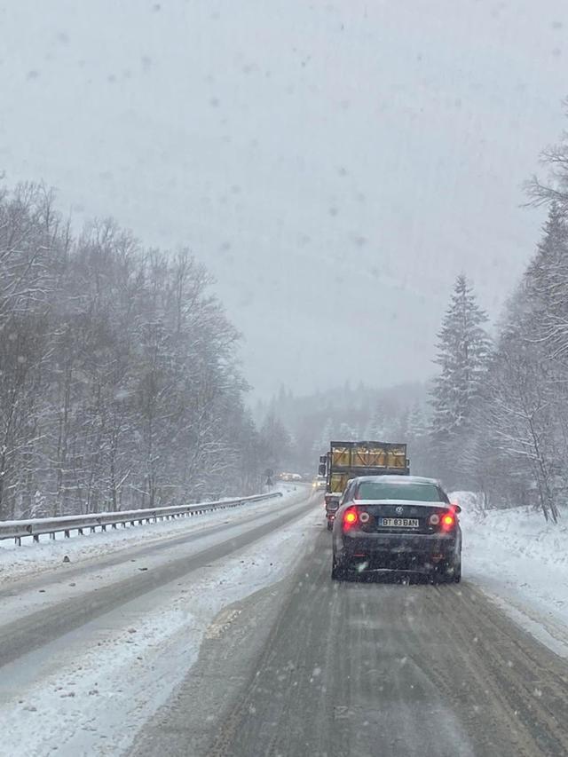 Iadul alb a coborât peste județul Suceava. Ninsorile abundente au blocat aproape complet traficul, iar pe mai multe drumuri s-au format cozi interminabile de mașini