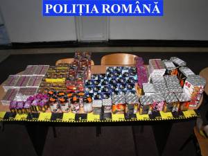 Materiale pirotehnice confiscate