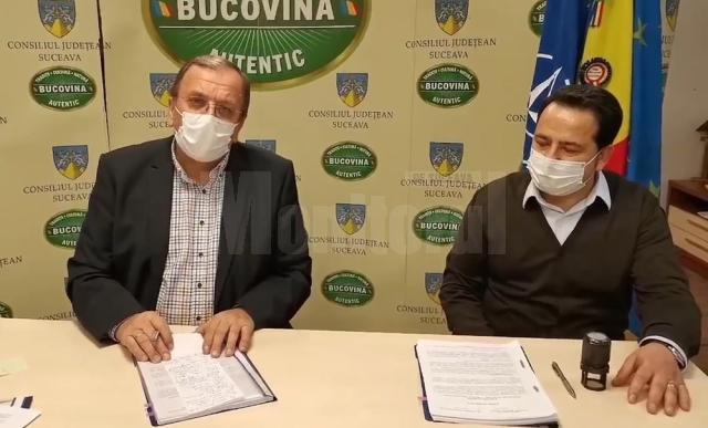 Flutur a semnat contractul pentru modernizarea ultimului tronson din drumul Panaci - Bilbor