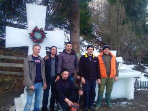 Parohia „Sf. Ierarh Nicolae” din satul Ciumârna are și în acest an cruce de gheață de Bobotează