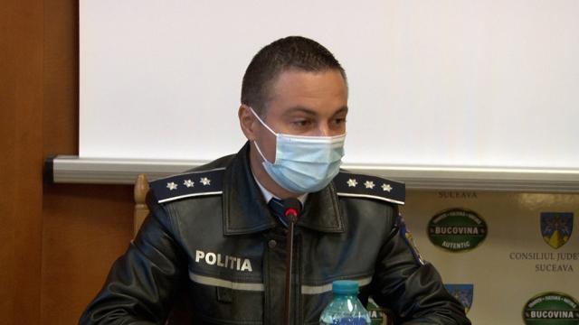 Comisarul-șef Ionuț Epureanu, purtătorul de cuvânt al Inspectoratului de Poliție Județean Suceava