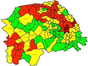 O treime din localitățile Sucevei sunt deja în „scenariul roșu”