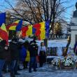 Ceremonie de depuneri de jerbe de flori la bustul lui Mihai Eminescu