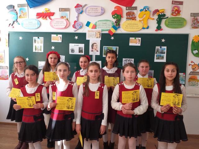 „Strălucirea Luceafărului ne apropie!”, activitate la Școala „Aurelian Stanciu” Salcea