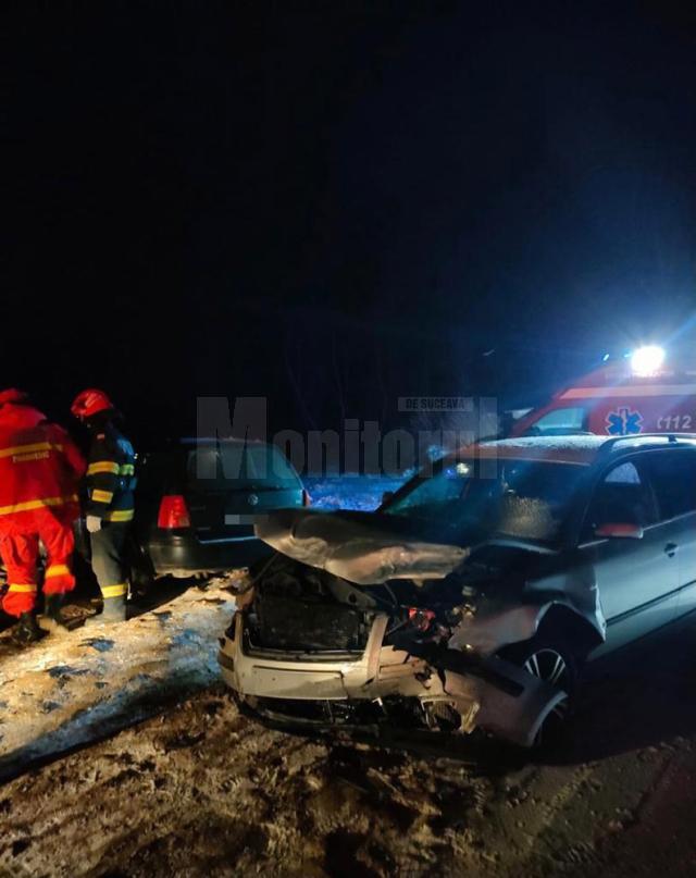 Accidentul produs în noaptea de luni spre marți, în jurul orei 1.30, pe drumul județean din Hârtop