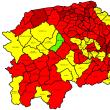 Din cele 114 localități din județ, una are un singur caz de Covid în evoluție, 9 au sub cinci cazuri, 21 au sub zece cazuri, iar 83 au peste zece cazuri în evoluție