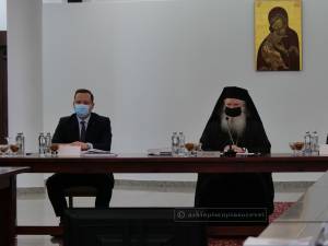 Participanții ședinței anuale a Adunării Eparhiale a Arhiepiscopiei Sucevei și Rădăuților din ianuarie 2022 7