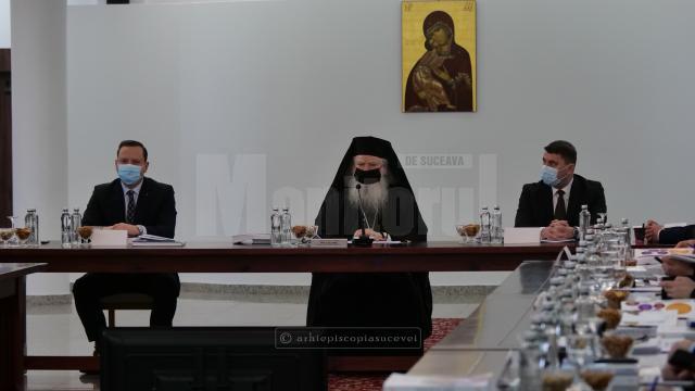 Participanții ședinței anuale a Adunării Eparhiale a Arhiepiscopiei Sucevei și Rădăuților din ianuarie 2022 7