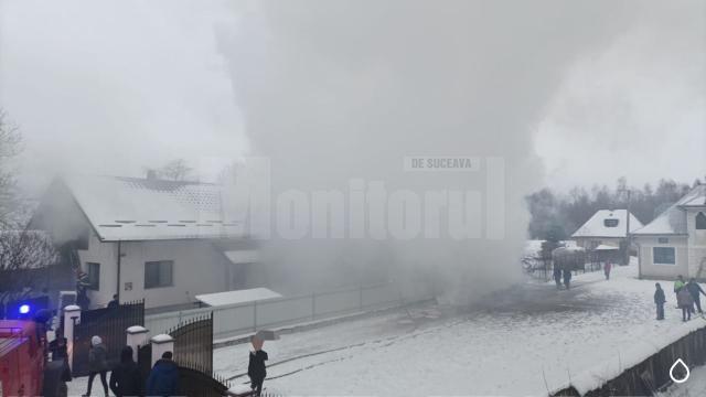 Incendiu de proporții în satul Hurjuieni, comuna Gălănești