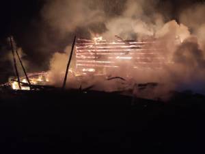 Partestii de Jos incendiu