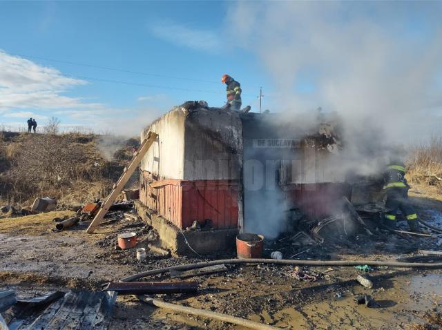 Incendiu la o casă din Gulia