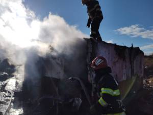 Incendiu la o casă din Gulia