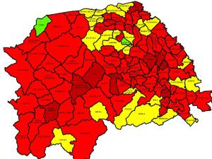 Iaslovăţ şi Ulma rămân în continuare singurele localități aflate în zona verde