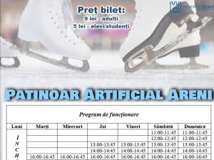 Program Patinoarul Areni până la 1 martie 2022