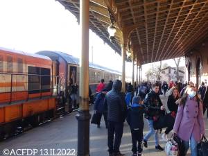 Trenul ajuns de la Putnba duminica 13 februarie