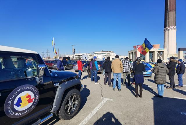 "Convoiul libertăţii", varianta românească, a ajuns luni și la Suceava