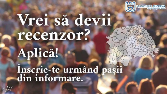 Înscriere recenzor municipiul Suceava