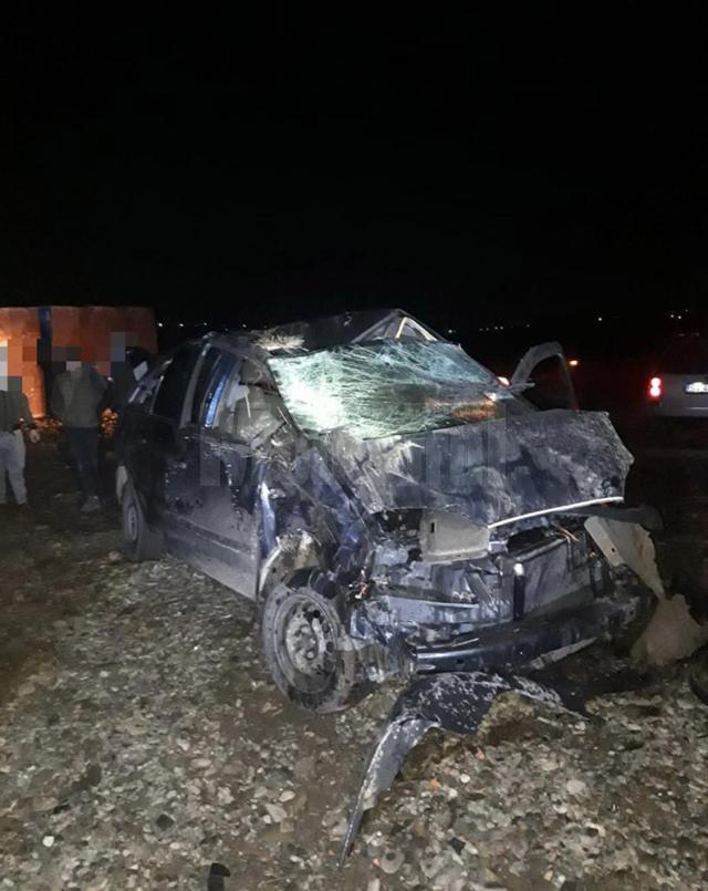 Accidentul s-a produs marți seară, în jurul orei 20.00, pe DN 2K, între Arbore și Iaslovăț