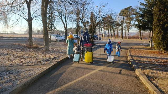 Refugiati la frontiera cu Ucraina