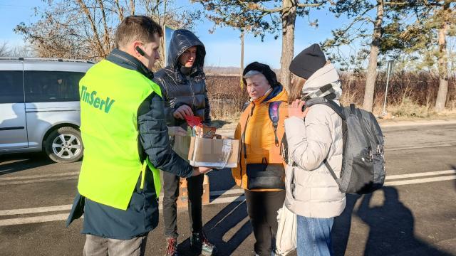 Refugiati la frontiera cu Ucraina