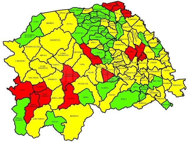 Crește numărul localităților sucevene în care nu sunt bolnavi de coronavirus