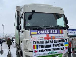 Fundația Umanitară Nord 2001 - Sânge pentru România a trimis la Cernăuți 10 camioane, cu 250 de tone de ajutoare pentru cetățenii Ucrainei