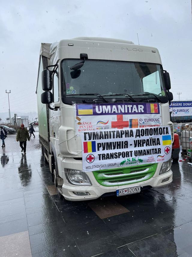 Fundația Umanitară Nord 2001 - Sânge pentru România a trimis 250 de tone de ajutoare pentru cetățenii Ucrainei