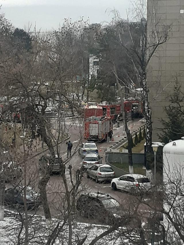 Alarmă de incendiu la Spitalul Județean, din fericire infirmată