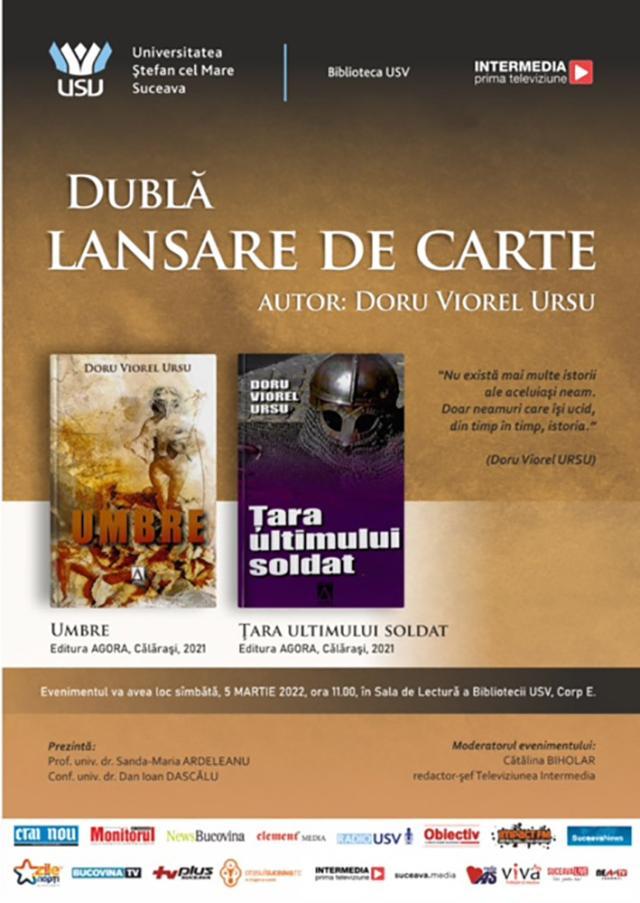 Dublă lansare de carte sâmbătă dimineață, în cadrul Bibliotecii USV