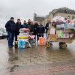 Ajutoarele umanitare trimise din România au început să fie transportate de la Cernăuți spre Harcovd