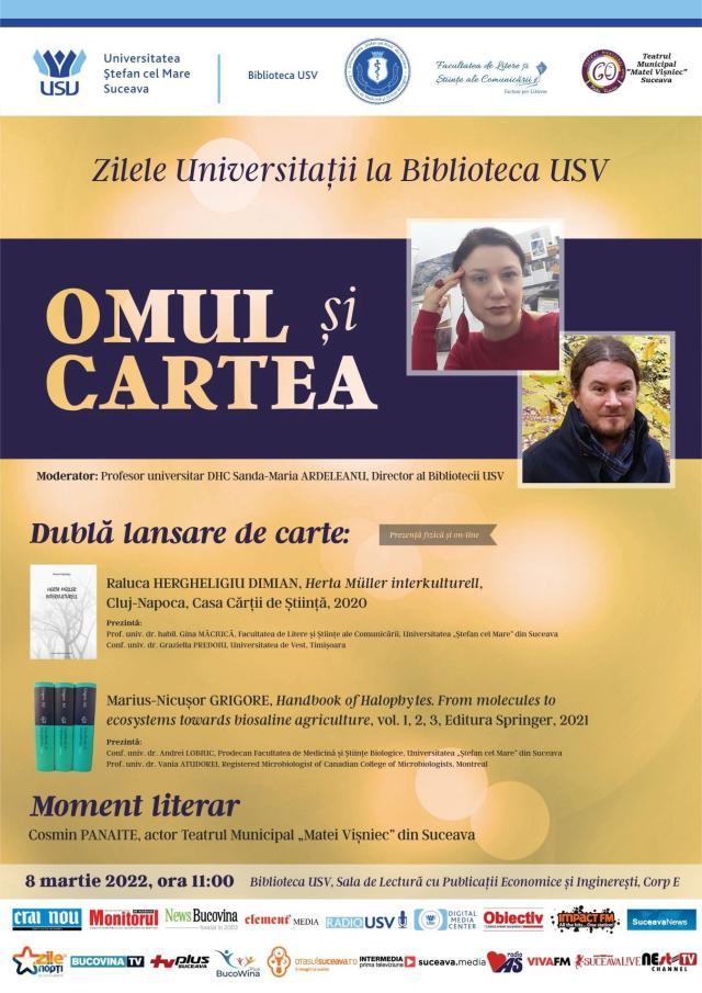 Dublă lansare de carte la Biblioteca Universității, în cadrul Zilelor USV