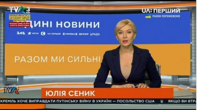 TVR transmite un program în limba ucraineană pentru refugiați
