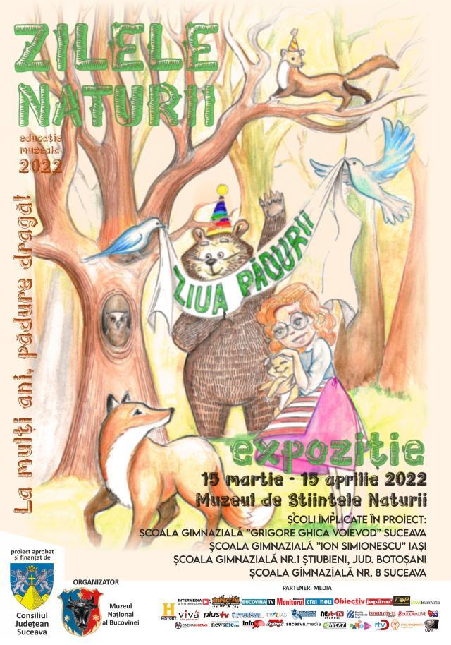 Vernisajul expoziției de desene „Zilele Naturii. Zilele Pădurii”, la Muzeul de Științele Naturii