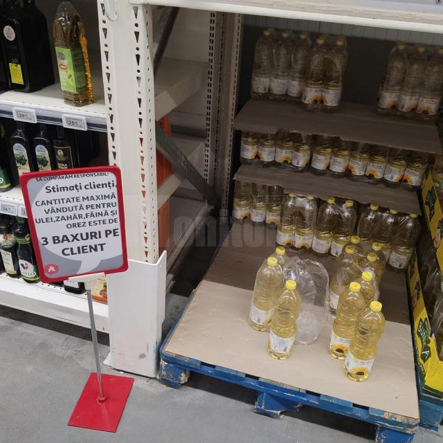 La Auchan, duminică la prânz, limitarea a fost impusă pentru mai multe produse