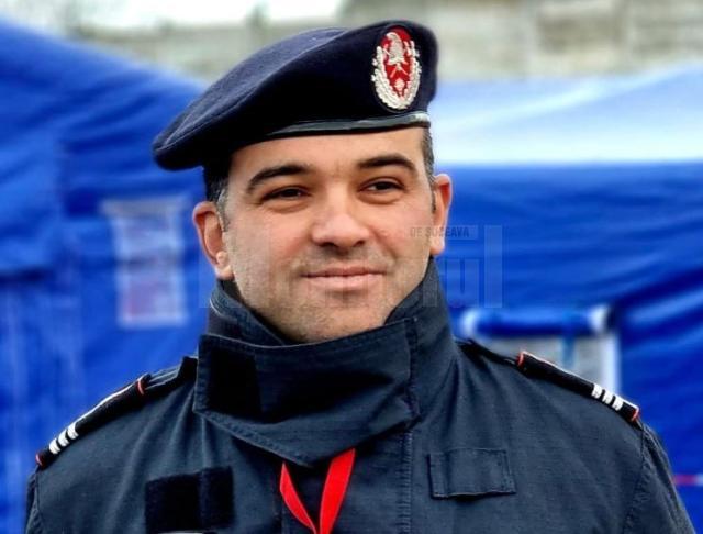 Colonelul Constantin Parasca, șeful Detașamentului de Pompieri Rădăuți