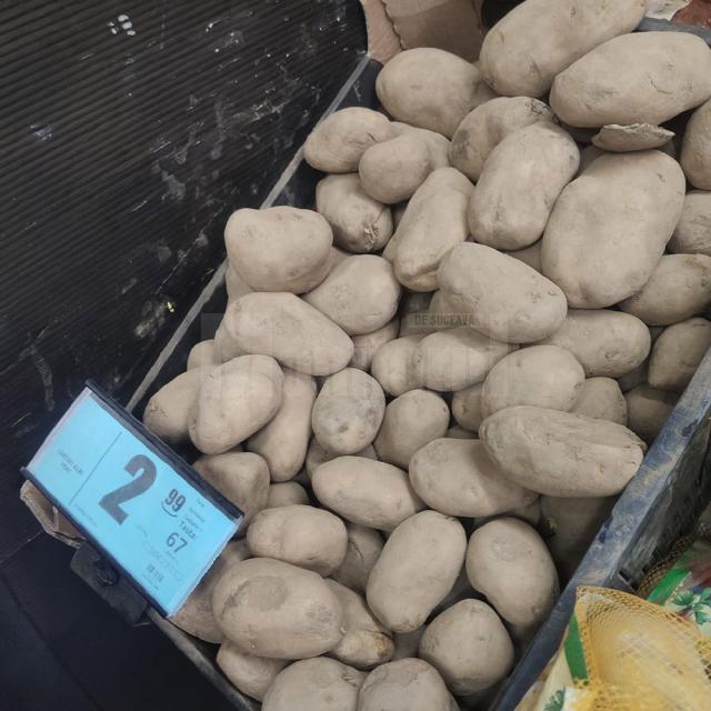 În magazine preţul  kilogramului de cartofi ajunge la 3 lei