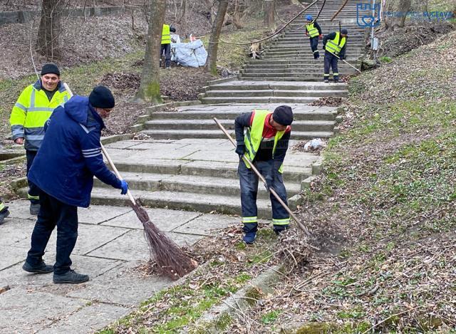 Parcul Șipote și Păduricea Zamca au fost igienizate printr-o acțiune organizată de Primăria Suceava