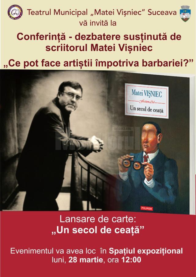 Luni, 28 martie, ora 12:00 - Ce pot face artiștii împotriva barbariei?