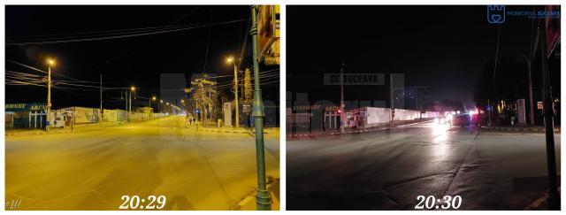 Sâmbătă, 26 martie, a fost oprit parțial iluminatul public de pe Bulevardul 1 Mai 2