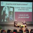 Conferință-dezbatere între maestrul Matei Vișniec și primarul Sucevei, Ion Lungu, în sala de spectacole a teatrului