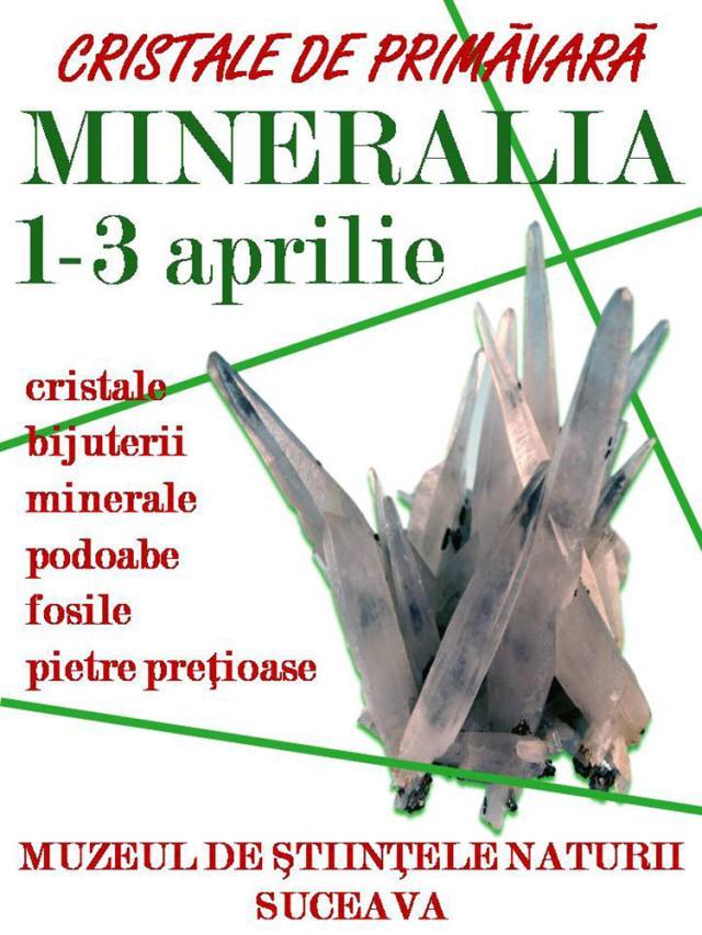 Expoziția Mineralia revine la Suceava în perioada 1-3 aprilie 2022