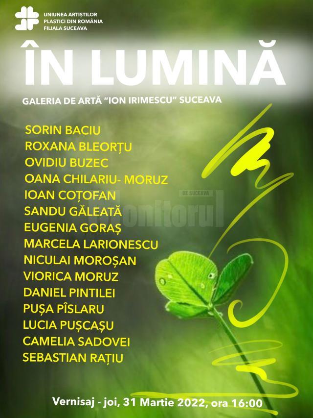 Expoziția „În lumină”, deschisă la Galeria de Artă „Ion Irimescu” Suceava