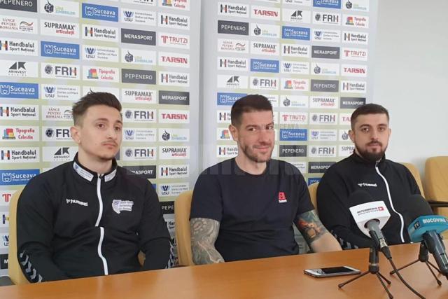 Claudiu Lăzurcă, Bogdan Șoldănescu și Adrian Tîrzioru au prefațat meciul cu Dobrogea Sud Constanța