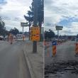Arteră principală de circulație a Sucevei, blocată parțial de cei de la Arabesque, pentru ...