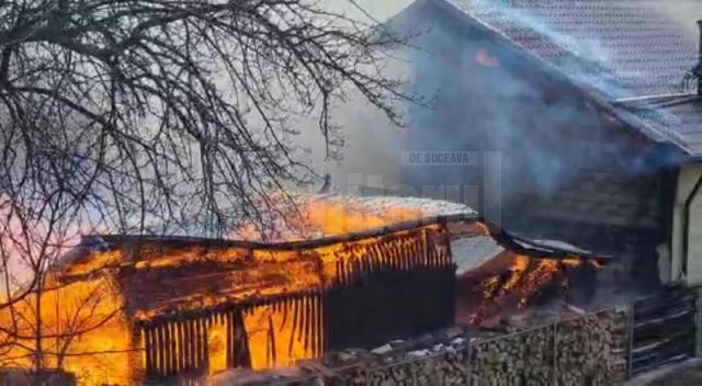 Pagube de 150.000 de lei în urma unui incendiu la Sadova