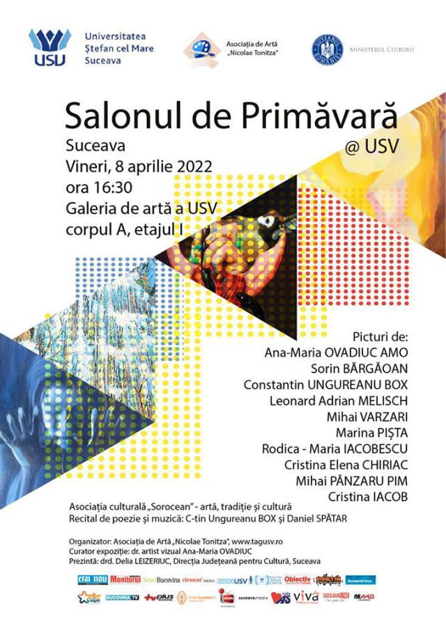 Expoziția de artă plastică ”Salonul de Primăvară @ USV” își va deschide porțile vineri