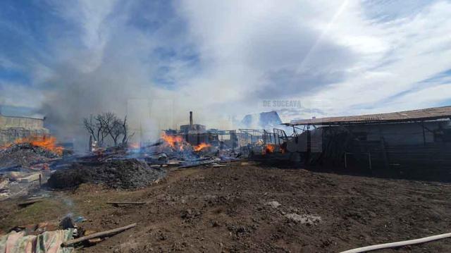 Două gospodării au fost distruse într-un incendiu, iar șase persoane au avut nevoie de îngrijiri medicale, la Marginea