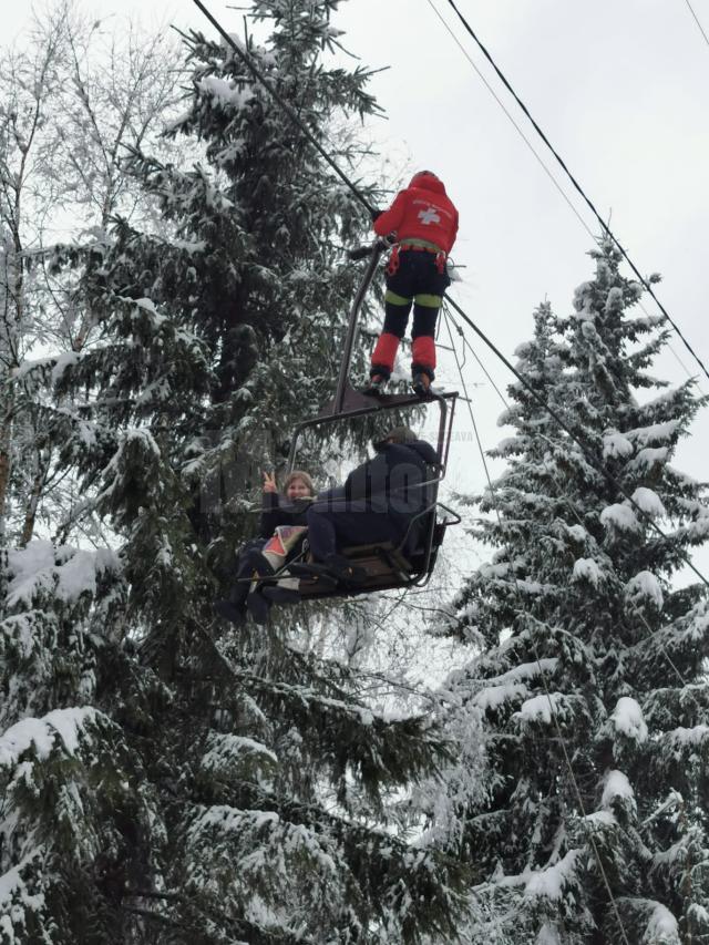 Persoane blocate după o defecțiune la Telescaunul Vatra Dornei