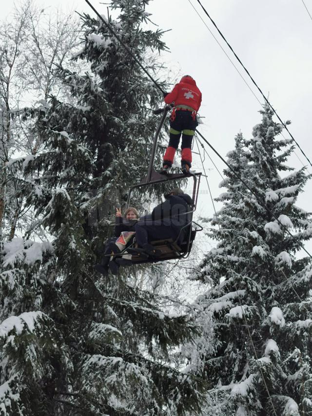 Turiști blocați în telescaunul de la Vatra Dornei