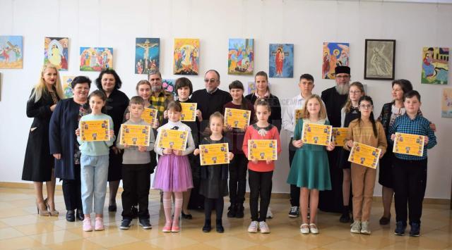 Copii și icoane. Flori sub Lumina Învierii